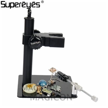 

Supereyes Microscope Metal Stand Portable Jewelry Adjustable Microscope USB Stand for Digital Microscope Otoscope Z003
