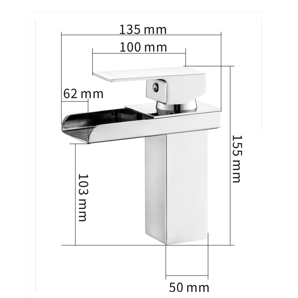 Newly Bathroom Basin Sink Faucet Waterfall Handle Single Hole Mixer Tap Deck Mounted Basin Faucet Torneira Cozinha Mci1