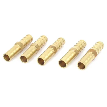 

5pcs 8mm Inner Dia Air Gas Straight Hose Pipe Barb Coupler