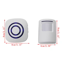 Wireless Infrared Motion Sensor Door Security Bell Alarm Chime EU/US Plug wireless infrared motion sensor door security bell alarm chime eu us plug