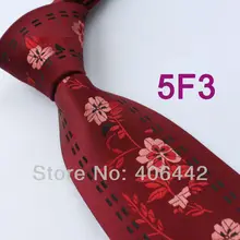 Coahella мужские галстуки бордовые с красными/розовыми цветами микрофибры тканый галстук в деловом стиле для мужчин платье рубашки Свадебные