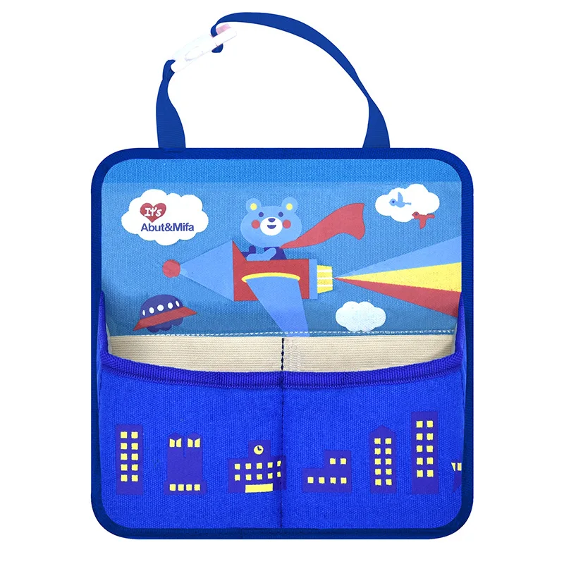 

Car-styling Cartoon Car Seat Back Organizer Child Food Cup Storage Bag Travel Box Pocket Hanging Automobile Interior Accessories