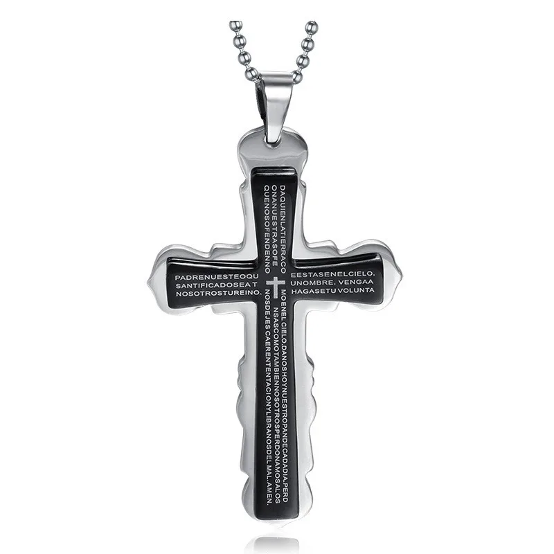 Necklace2015 new jewelry titanium steel crosses pendant jewelry
