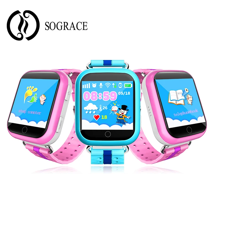 Q750 kids Smart Watches for Girls GPS Wifi SOS Call Location Device Tracker Color Screen SmartWatch Phone With Powerful Battery 