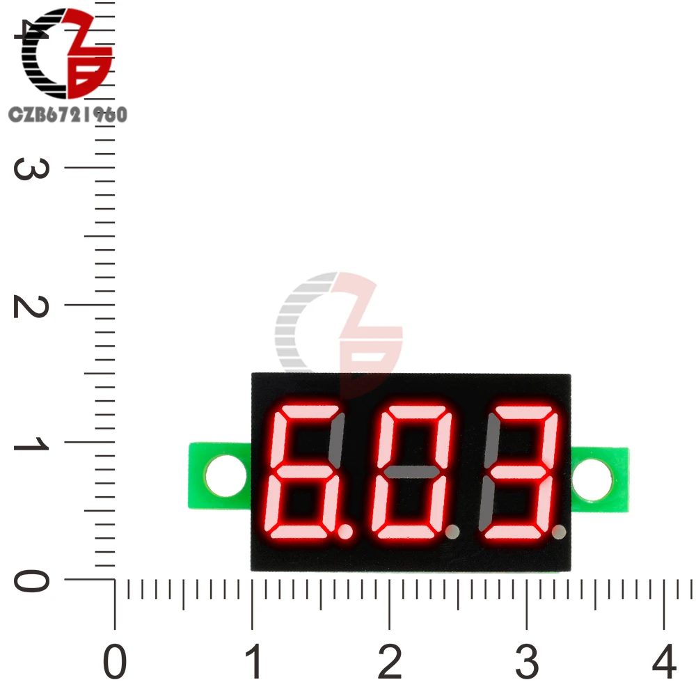 DC 0-В 30 в 3 провода 0,36 ''светодио дный светодиодный цифровой вольтметр напряжение метр модуль тестер мониторы 3-цифровой дисплей Вольтметр Панель 5 В в В 12 В 24 В