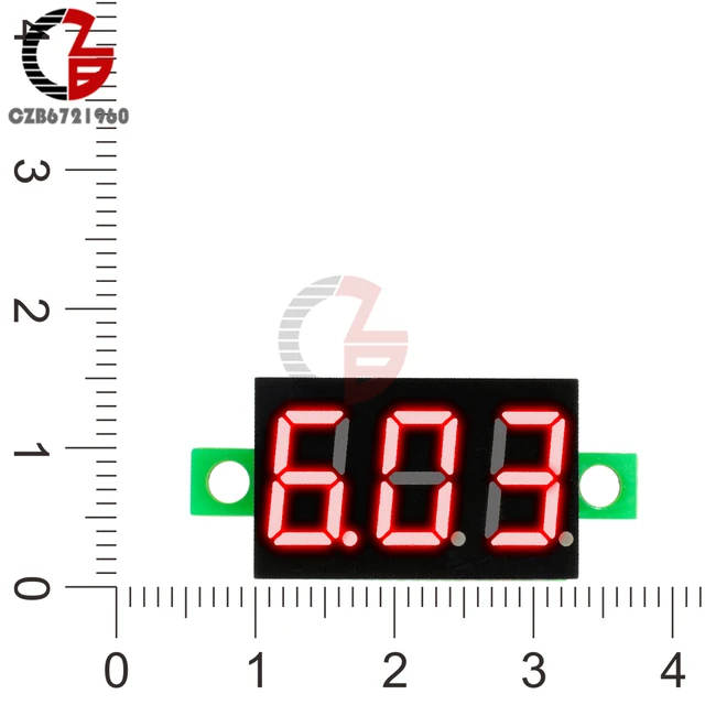 DC 0-30V 3 Wires 0.36'' LED Digital Voltmeter Voltage Meter
