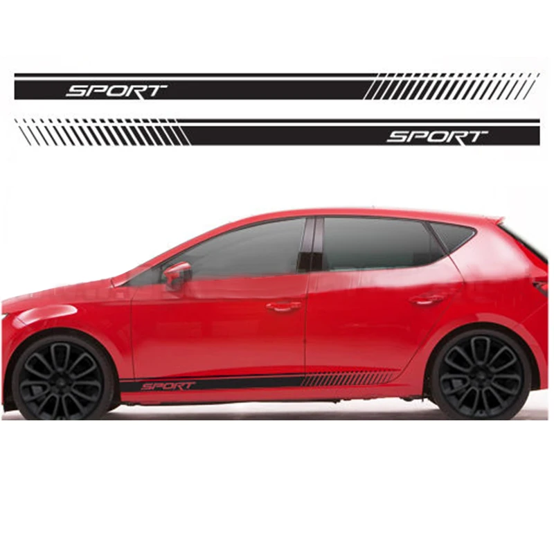 2 шт. наклейки на автомобиль в полоску|car styling|ibiza styleibiza cupra |