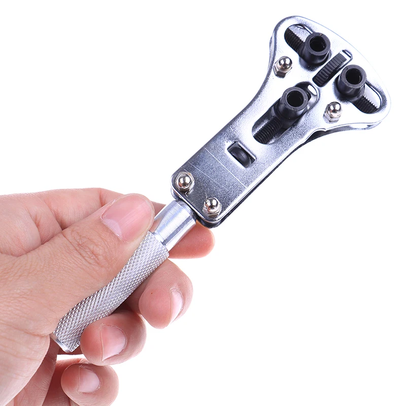 1 Set Watch Repair Tool Screw Adjustable Back Case Opener Wrench Remover Tool + Box