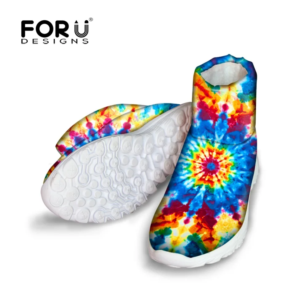 

FORUDESIGNS Fashion Snow Boots For Women 3D Fireworks Printing Winter Boots All-match Increased Warm Shoes Short Boots Boats Fem