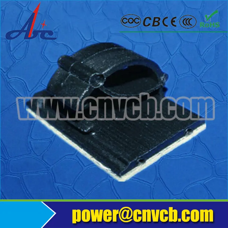 

PL-0036 10mm/14mm black Self Adhesive Tie Mount nylon adhesive wire mount