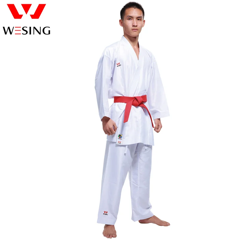 Wesing WKF одобренный карате gi каратэ униформа добок для взрослых детей Kumite костюм