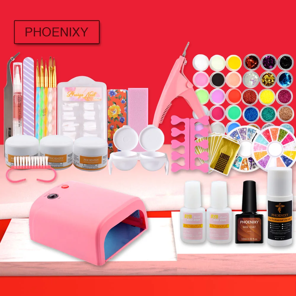 

1 set Acrylic power UV gel Nail Art Decorations Brush Set Tools Professional Painting Pen for False Nail Tips UV Nail Gel Polish