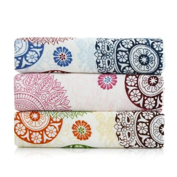 

34x76cm Bamboo Fiber Flower Printing Hand Towel For Adults Women Men Bathr Towel Rectangle Face Towel Bathroon Supplies
