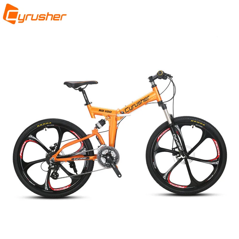 Cyrusher RD100 Pieghevole Mountain Bike Full Suspension telaio da strada  Della Bicicletta 24 Velocità 26X17 Pollici Doppio Freni A Disco MTB bici|mountain  bike bicycle|mountain bikebike bicycle - AliExpress