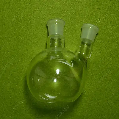 

500ml 2 Neck Flat Bottom Boiling Flask,24/29 Joint,Glass Flask,lab Glassware