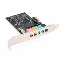 PCI-E PCI Express 6-канальный 5,1 CMI8738 Аудио Звуковая карта ПК компьютер совместимый для Windows Обычная звуковая Расширение карты