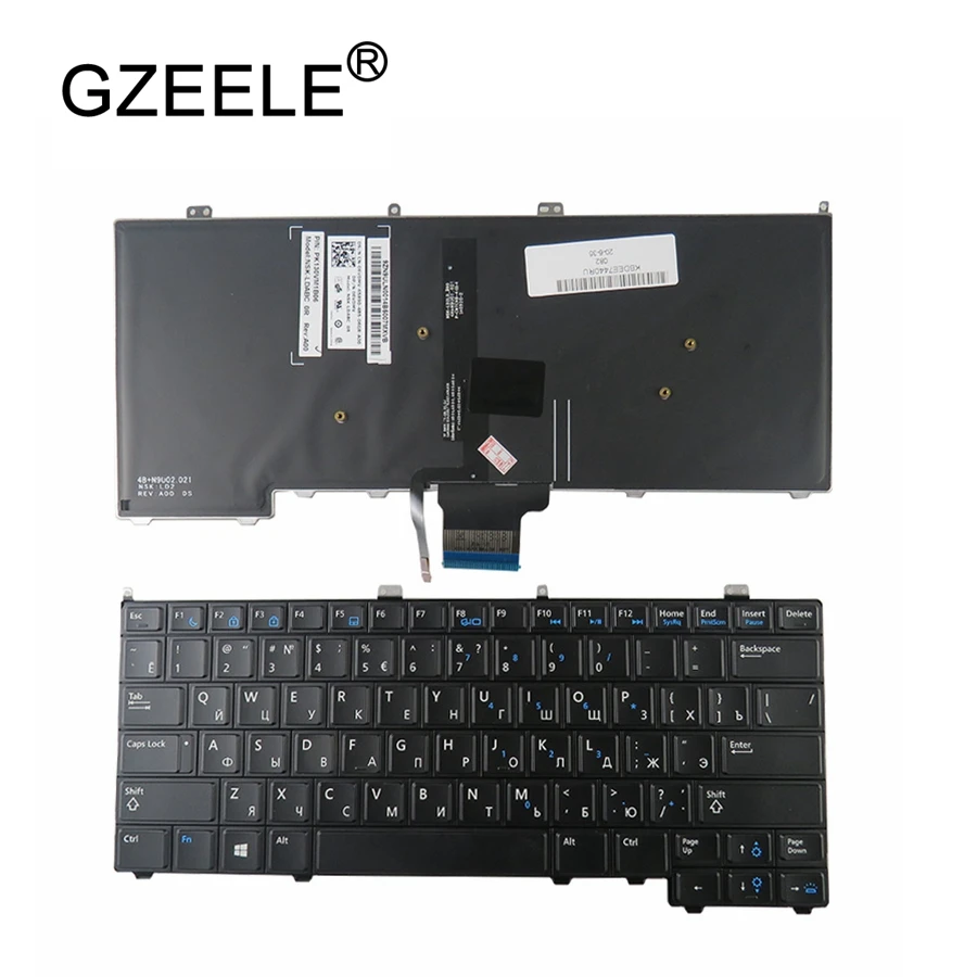 GZEELE NEW for DELL for Latitude E7440 E7240 russian laptop Keyboard with backlit RU backlight keyboard GZEELE NEW for DELL for Latitude E7440 E7240 russian laptop Keyboard with backlit RU backlight keyboard