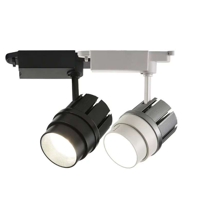 

Modern LED track light lamp 30W zoom angle ajustable clothing shop windows showrooms exhibition spotlight COB rail spot light