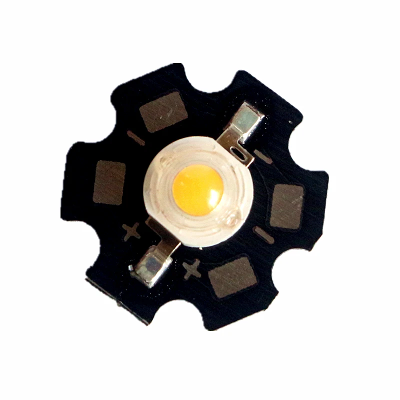 Светодиодный чип COB, 1 Вт, 3 Вт, 3,0-3,4 в, светодиодный Диод SMD с 20 мм звездообразным алюминиевым основанием, PCB для DIY, светодиодный прожектор, прожектор, светильник