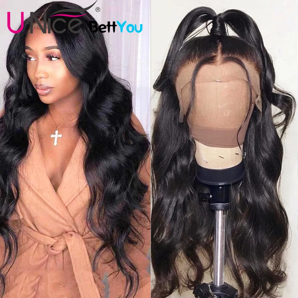 

Unice Hair 360 Lace Frontal Wig Brazilian Remy Body Wave Wigs 10-26" Human Hair Wigs For Black Women Pre Plucked With Baby Hair