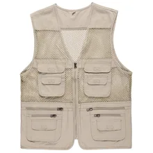 Fishing Vest Summer season Outside Males Mountain climbing Searching Mesh Breathable Fast Dry Multi-pocket Waistcoat For Images Jacket Plus Dimension