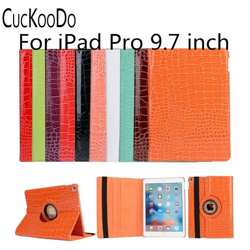 CucKooDo PU Leather Folio Auto Sleep / Wake 360 Degrees Rotating Swivel