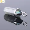 CSJA 1PC Labradorite Pendants Natural Crystal Stone Pendulum for Necklace Hexagonal Point Spectrolite Reiki Jewellery Gifts F395 ► Photo 3/6