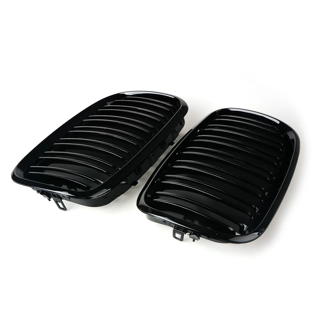 

1pair Matte Black Double Slat Kidney Grille Front Grill For BMW E70 E71 Model X5 X6 SUV M Sport xDrive 2007-2013 Car Styling