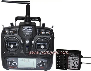 

Walkera Devo 10 Transmitter 10 channel TX with RX1002 Receiver free shipping with tracking