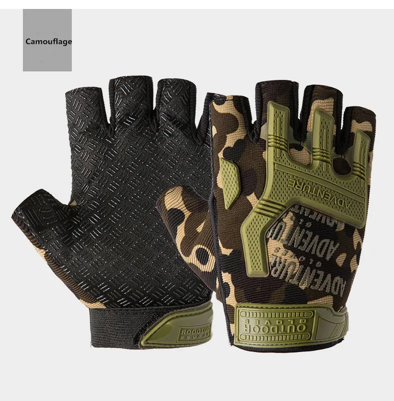 1 пара, военные перчатки без пальцев, прочные тактические перчатки, мужские перчатки с полупальцами для Армейского Спорта, вождения, стрельбы, езды на мотоцикле