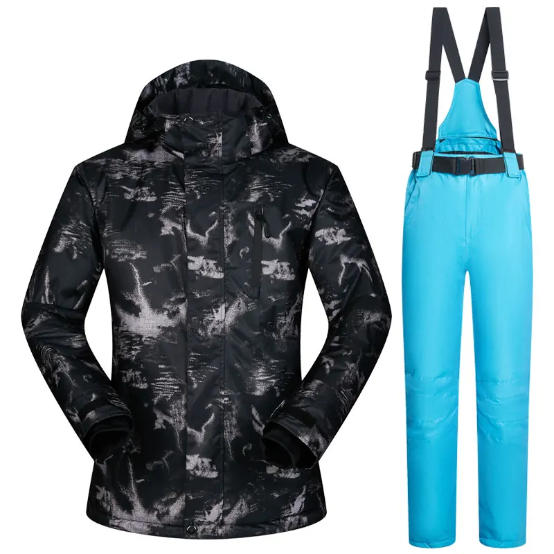 Ski Jacket Men Warm Clothing Skiing And Snowboarding Suit Jacket+Pants Male Windproof Waterproof Wear Winter Brands Men Ski Suit