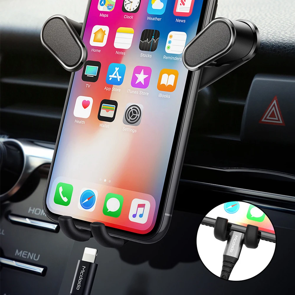 Mcdodo Автомобильная Подставка для телефона iPhone X 8 7 крепление на вентиляционное