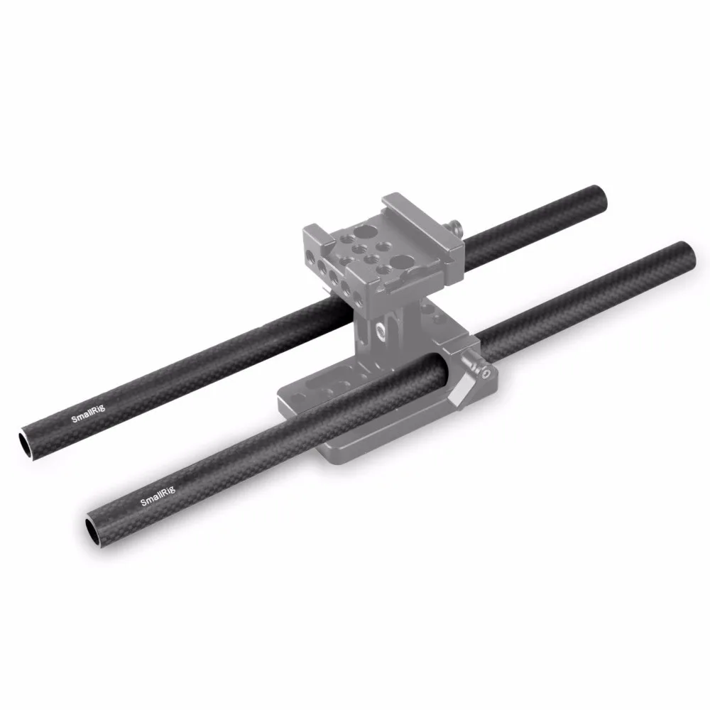 Haste de Fibra de Carbono Hastes de Apoio Polegadas de Comprimento para Dslr Pacote de 2 Smallrig Precisão Trabalhada Câmera Ombro Rig System-851 Pces 15mm 12 - Image 4