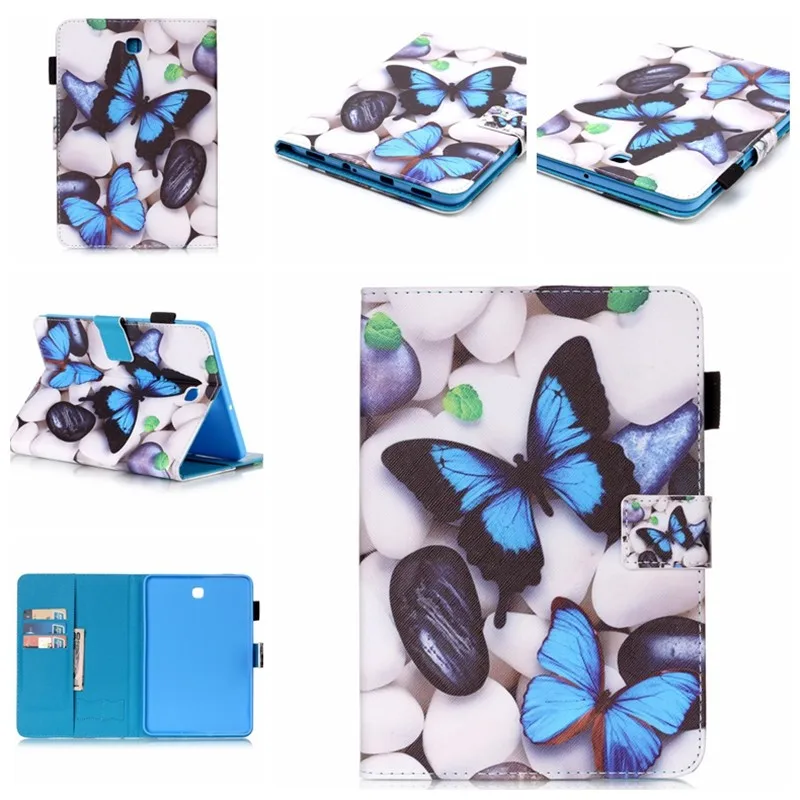 For Samsung Galaxy Tab S2 8.0 SM-T710  T715  T713 T719 Case Stylus Holder Wallet Smart PU Leather Smart Card Slots Flip Cover (4)