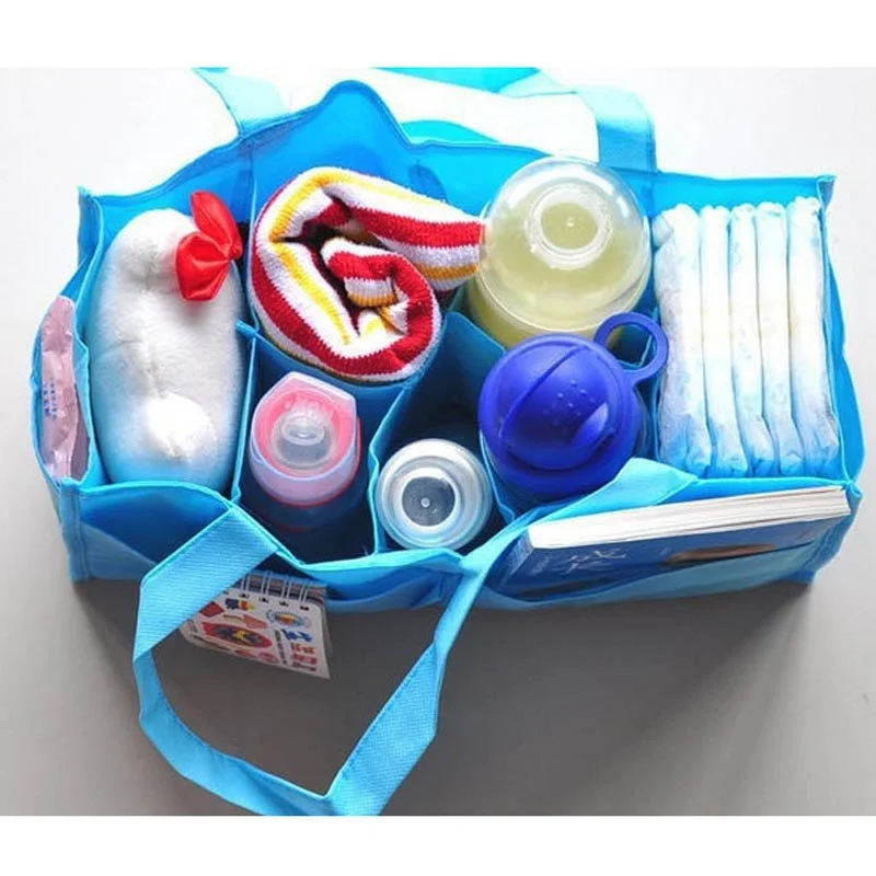 

1pc Baby Diaper Nappy Storage Bags Convenient Water Bottle Divider Storage Organizer Bag Handbag Inner Pouch Storage Bag