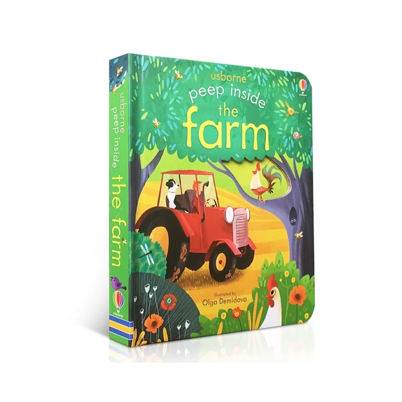 Peep Inside The Farm Original English Educational Picture Books For Baby Early Childhood gift For Children