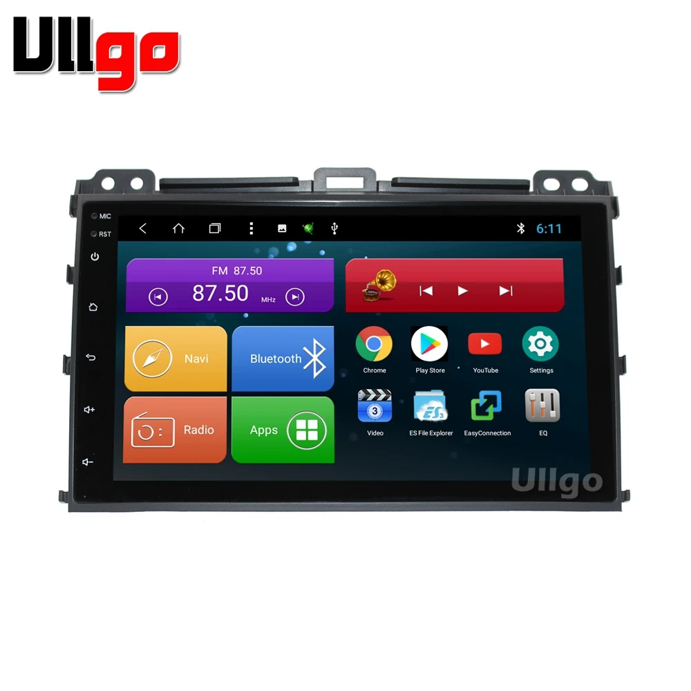 Discount 9 inch Octa Core Android 7.1 Car Head Unit for Toyota Prado 120 Lexus GX470 Car Stereo GPS with BT Radio RDS Mirror-link Wifi 0