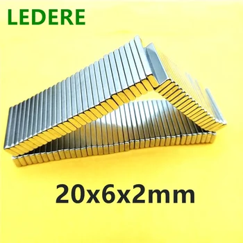 

5/10/20/100PCS magnet encoder 20x6x2 mm strong magnetic standard 20*6*2 mm/20mm x 6mm x 2mm