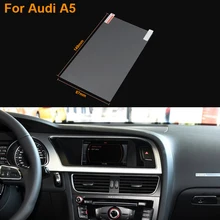 Car Styling 7 Inch GPS Navigation Screen Steel Protective Film For Audi A5 Control of LCD Screen Car Sticker