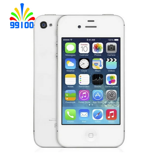 Gebruikt Originele Apple Iphone 4 4s Fctory Unlock Telefoon Dul Core 16Gb/32Gb/64Gb 8MP cmer Gps 3.5 Touchscreen|Cellphones|  