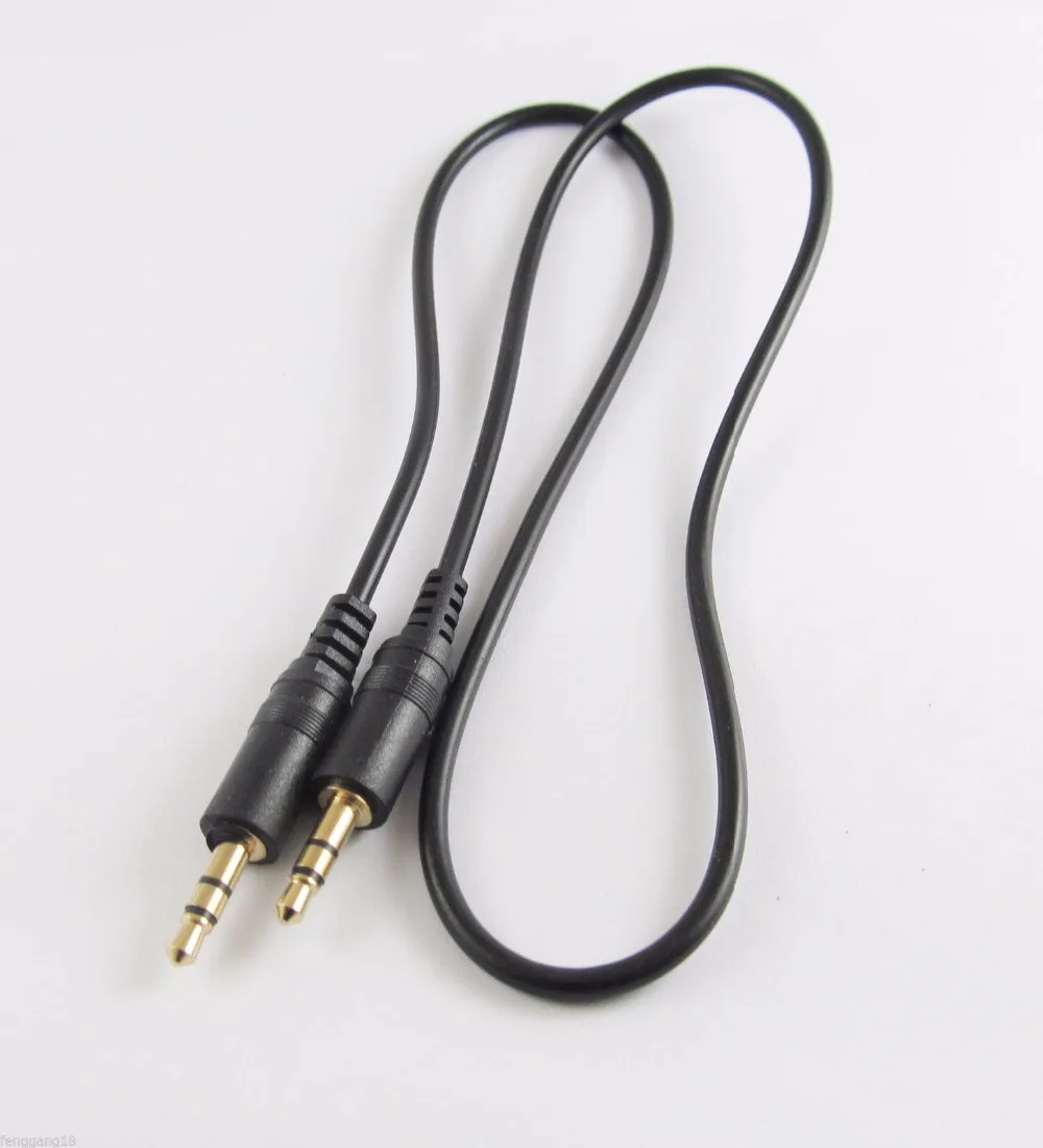 

1pcs Gold 3.5mm 1/8" Male Plug Stereo To Male Audio AV Sound Cable for TV MP4 50cm