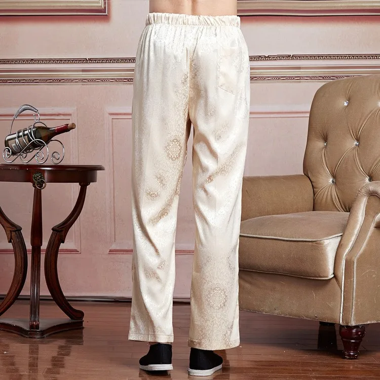 Бесплатная доставка Китайский кунг-фу набор мужчин Китайский Тай-чи костюм короткая рубашка + Штаны из искусственного шелка кунг-фу