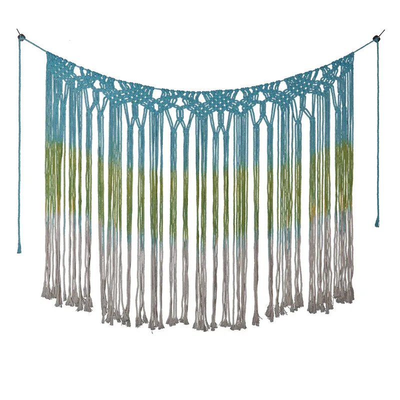 

Bohemian Curtain Tapestry Wall Hanging Home Decoration Tassels Pure Hand-Woven Craft Accessories