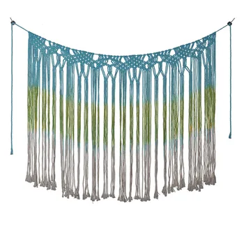 

Bohemian curtain tapestry wall hanging home decoration tassels pure hand-woven craft accessories