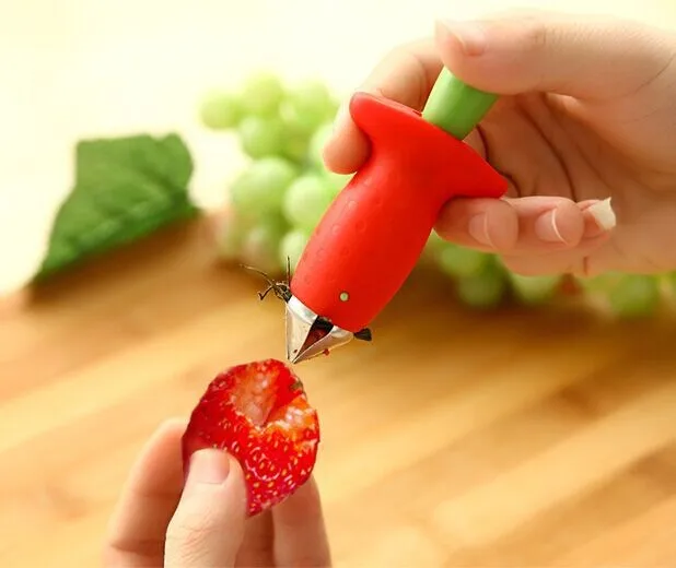 Кухонные принадлежности томатные Стебли фрукты клубничный нож для удаления стволов клубника слайсер инструмент для удаления чашелистиков с клубники