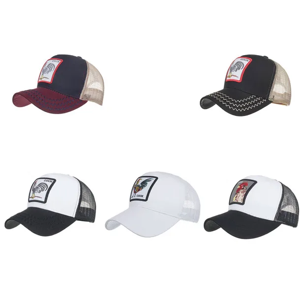 Весенне-летние новые крестовые для взрывных моделей животных вышивка шапка с сеткой бейсболка кепка Кепка Солнцезащитная