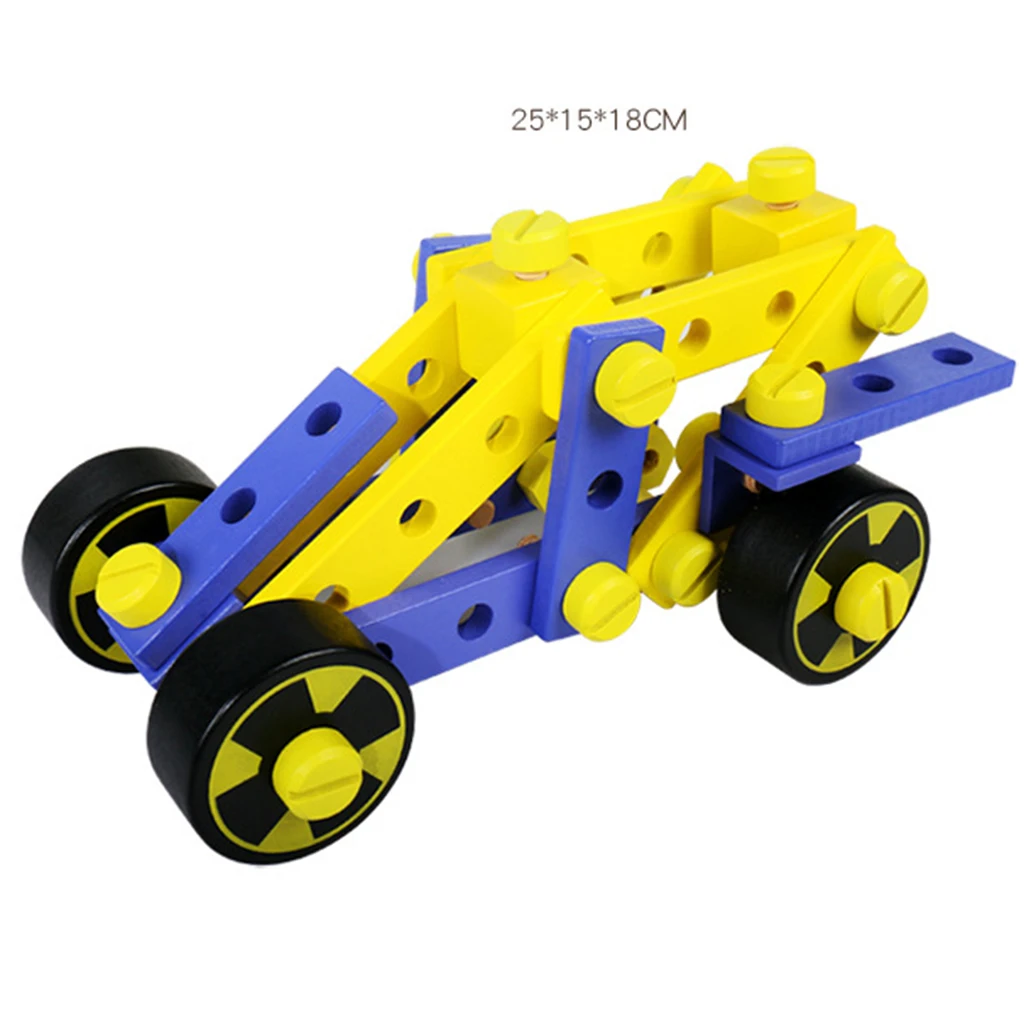 Educational STEM Learning Toy for Kids, Construction Engineering Building Blocks Set - Car Motorbike