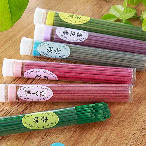 

50 Sticks Incense Burner Fragrance Spices Natural Aroma Sandalwood Air Freshener