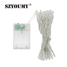 SZYOUMY 4 м 40 светодиодный Светодиодный фонарь на батарейках для рождественской гирлянды вечерние, свадебные украшения Рождественские мигалки