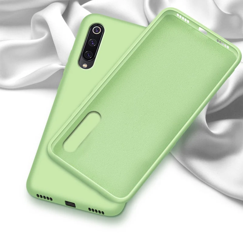 

For Xiaomi Mi 8 Lite Case Mi8 Liquid Silicone Slim Soft Matte Back Cover For Xiaomi Mi9 Mi 9 SE Phone Case Housing